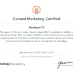 freelance digital marketing strategist in palakkad Hubsport certficate